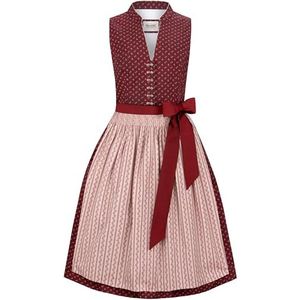 Heimatgwand Dames Dirndl Hannah jurk voor speciale gelegenheden, Oudroze, 48