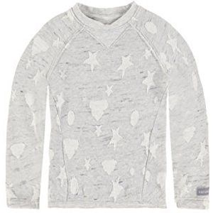 Bellybutton Kids Meisjes T-shirt sweatshirt 1/1 mouw, grijs (allover|multicolored 0003), 104 cm