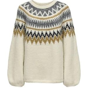 Onlreykja Ls O-Neck KNT, wit (whitecap gray), S