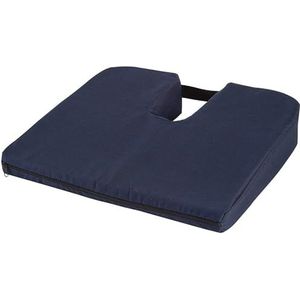 DMI Duro-Med hellend stuitbeen kussen met Navy Polycotton Cover