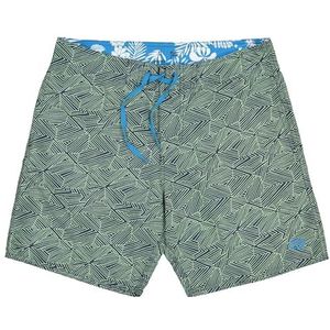 Panareha Zwemshorts van gerecycled polyester Plaka marineblauw, groen (44), Peacoat, Green Ash, 44