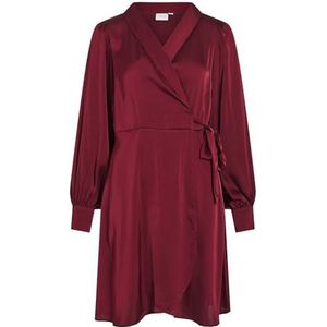 Vila - Enna Ravenna - Jurk - V-hals - Lange Mouwen - Regular Fit