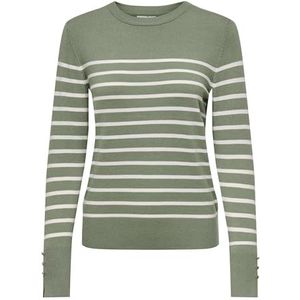 Gebreide Trui - Gestreept - Knitwear - Ronde Hals - Lange Mouw