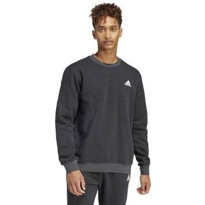 adidas Heren Seasonal Essentials Mélange Sweater, black melange, L