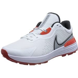 Nike Infinity Pro 2 Golfschoenen voor heren, Wit Wit Zwart Wolf Grijs Picante Rood, 43 EU