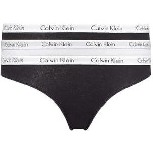 Calvin Klein Dames bikinislip (verpakking van 3), zwart (zwart/wit/zwart Wzb)., S