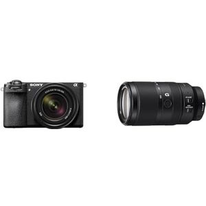 Sony Alpha 6700 Camera with 18-135mm Lens & Sony SEL-70350G Tele-Zoom Lens, 70-350 mm, F4.5-6.3, OSS, APS-C, Zwart