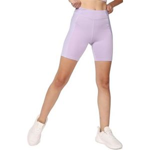 Reebok Vrouwen Yoga Rib Shorts, Paarse Oase, L, Paarse Oase, L