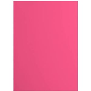 Vaessen Creative 2927-023 Florence Cardstock papier, roze, 216 gram/m², DIN A4, 10 stuks, glad, voor scrapbooking, kaarten maken, stansen en andere papierknutselwerken