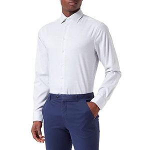 Seidensticker Heren 255610 hemd, lichtgrijs, 43