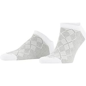 Burlington Heren Korte sokken Carrington M SN Katoen Kort gedessineerd 1 Paar, Wit (White 2000), 40-46