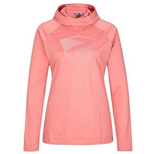 Ziener Janup capuchontrui voor dames, mid layer | ademend, elastisch, PFC-vrij (verpakking van 1 stuks)