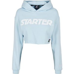 STARTER BLACK LABEL Dames Ladies Starter Cropped Hoody, Icewaterblue, L