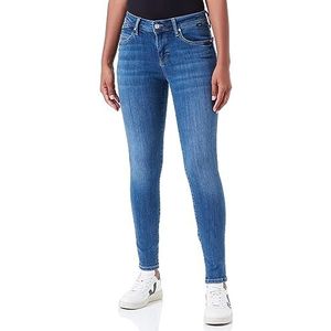 Mavi Adriana; Dark Brushed Denim, blauw, 33W x 38L