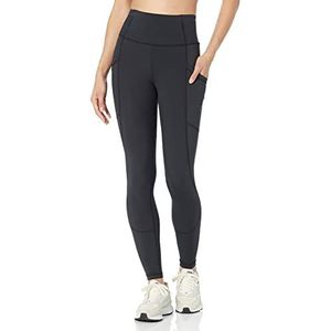 Amazon Essentials Dames Active Sculpt hoge taille volledige lengte legging met zakken (verkrijgbaar in grote maten), zwart, Small
