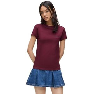 Karl Lagerfeld Jeans, Dames, Slim Korte Mouw Essential Logo Tee, Slim Fit, Paars, XS