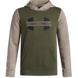 Under Armour - Rival - Sweatshirt - Beige Olijfgroen Zwart Wit