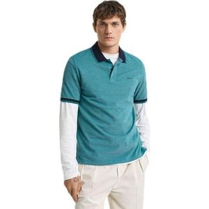 GANT 4-COL Oxford SS PIQUE, Tropic Blue, S