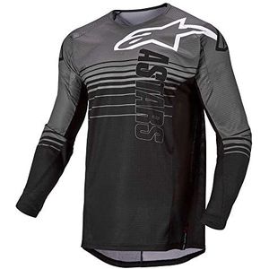 Alpinestars Techstar Graphite Motocross Jersey, donkergrijs/zwart, M