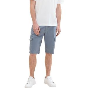TOM TAILOR Bermuda voor heren, 29149 - Grijs Blauw Minimal, 30