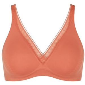 Sloggi Dames Body Adapt Twist T-shirt beha gevoerde beha, Apricot Brandy, S