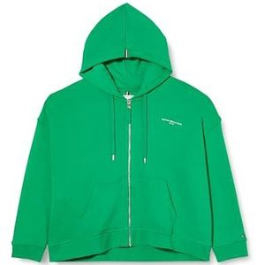 Tommy Hilfiger Dames CRV 1985 REG MINI CORP ZP HOODIE Olympisch Groen 50, Olympisch Groen, 50