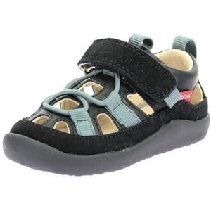 KICKERS Jongens, uniseks, kinderen, FRONY sandalen, marineblauw, 18 EU, Marineblauw, 18 EU
