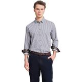 bugatti - Overhemd - Blauw - Geen Patroon