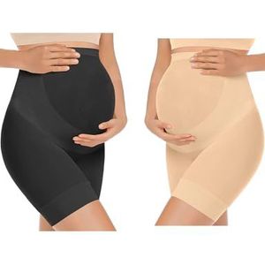KIM S Shape Your Bump Naadloze zwangerschaps-shapewear voor jurk, zwangerschap, postpartum, voorkom schuren, ondersteunend ondergoed, M