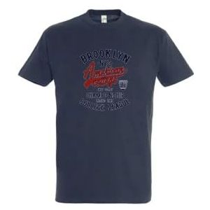 AMERICAN COLLEGE USA T-shirts met korte mouwen voor kinderen, uniseks, Blauw, 10 anni