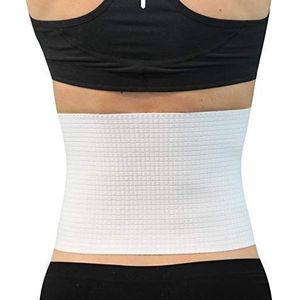 Hydas Rugsteunbandage standaard, riem voor een gezonde rug en correcte houding, bandage bij lichte rugpijn (eenvoudige steunkracht), wit