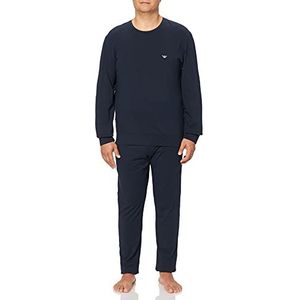 Emporio Armani Heren Trui en Broek Loungewear Set Pyjama, Blauw, L