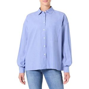 Replay Dames W2110 shirt, 010 wit/azuur, S