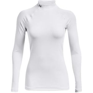 Under Armour Cg Authentics Mockneck Ultra-Warm Polo Neck Top voor dames, thermische lange mouwen hardlooptop met anti-geurtechnologie