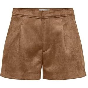 ONLY - ONLINA - Bandplooibroek - Cognac - High Waist