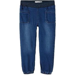NAME IT Girl Jeans Baggy Fit Sweat, donkerblauw (dark blue denim), 92 cm