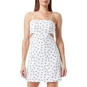 myMo ROCKS Dames mini-jurk, wolwit, S