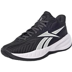 Reebok Unisex Press Sneaker, Core Black/White/Washed Black, 34 EU, Core Black White Washed Black, 34 EU