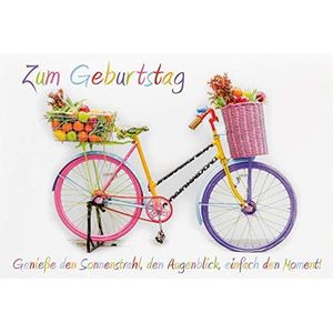 bsb Wenskaart, wenskaart, verjaardagskaart, met fiets