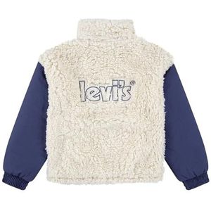 Levi's Kids LVG BOXY FIT SHERPA JKT, Antiek Wit, 6 jaar