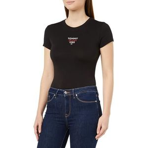 Tommy Jeans Dames S/S T-shirts, Zwart, S