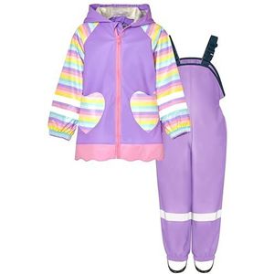 Playshoes Tweedelig regenpak, modderpak, waterdicht, Eenhoorn lila, 92