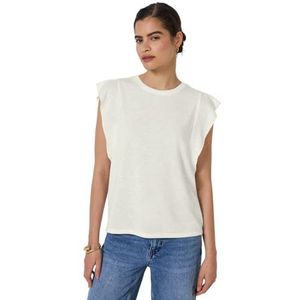 Street One - Studio - Linnen Top - Wit - Met Volants