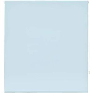 Blindecor Ara Lichtdoorlatend rolgordijn linnen, Manual, Lichtblauw, 90 x 175 cm