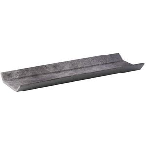 APS GN 2/4 dienblad -element - van melamine, 53 x 16,2 cm, hoogte 3,5 cm, in beton-look, verhoogde zijkanten, serveerplaat, dienblad