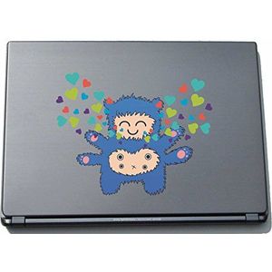 Laptopsticker laptopskin clm025 - Grappig klein monster - Engel - 150 x 190 mm sticker