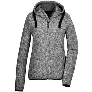 G.I.G.A. DX dames Gebreid fleecejack/fleecejack met capuchon GW 52 WMN KNTFLC JCKT, schwarz, 38, 42233-000