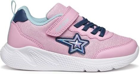 Geox - Sprintye A - Sportschoenen - Fuchsia en Lila - Ademend en Licht