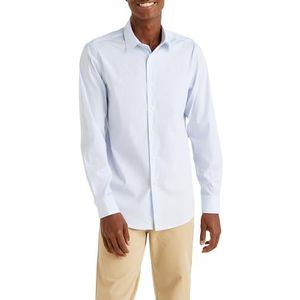 United Colors of Benetton overhemd, strepen lichtblauw en wit 939, L