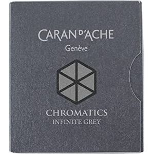Caran D'Ache 8021-005 inktpatronen, grijs, 6 stuks